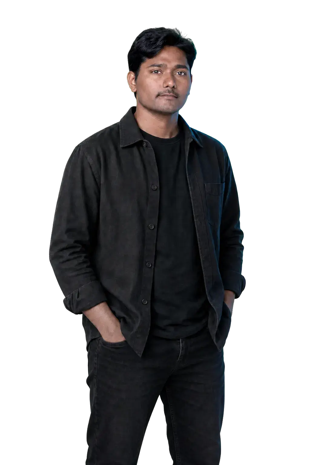 Ram in a cropped studio portrait